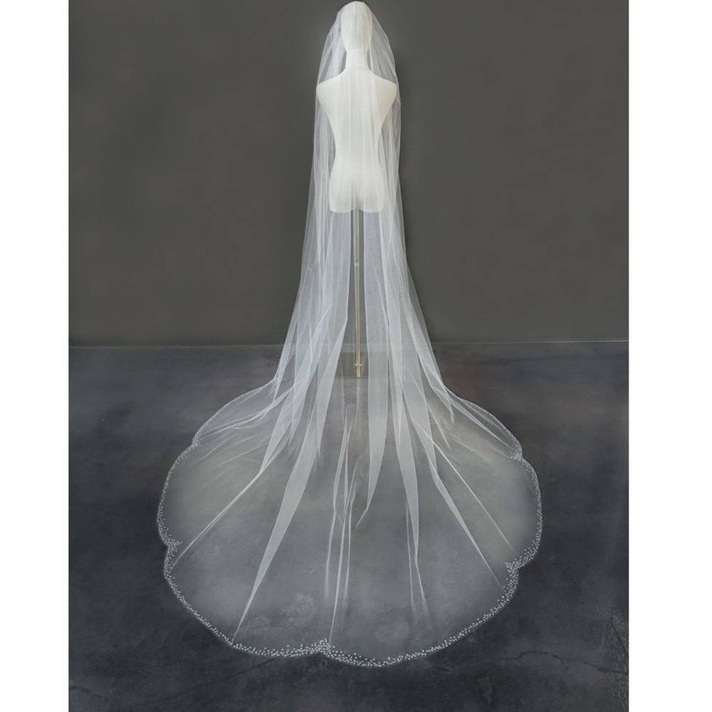 Sara Gabriel Darcy Veil 110 in Cathedral Veil